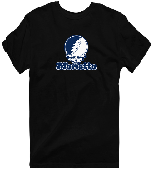 Marietta Stealie Premium Unisex T-Shirt — Design: Marietta College — Black