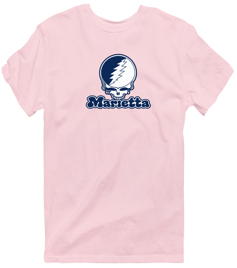 Marietta Stealie Premium Unisex T-Shirt — Design: Marietta College — Light Pink