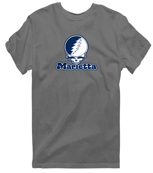 Marietta Stealie Premium Unisex T-Shirt — Design: Marietta College — Charcoal