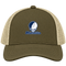 Marietta Stealie Premium Unisex Trucker Cap — Design: Marietta College — Moss/Khaki