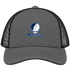 Marietta Stealie Premium Unisex Trucker Cap — Design: Marietta College — Charcoal/Black
