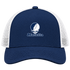 Marietta Stealie Premium Unisex Trucker Cap — Design: Marietta College — Navy/White