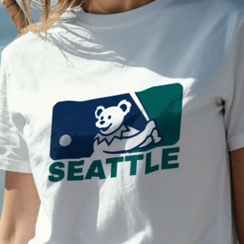 Grateful Dead - Seattle Mariners MLB Logo T-Shirt - StealieShop