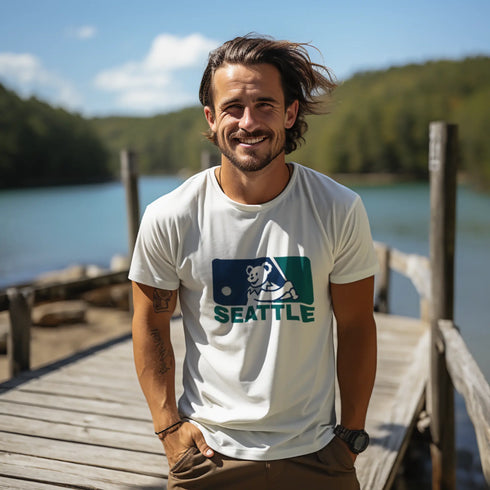 Grateful Dead - Seattle Mariners MLB Logo T-Shirt - StealieShop