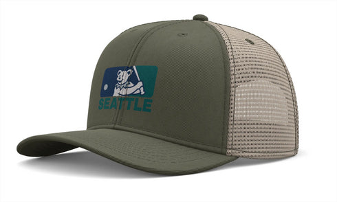 Grateful Dead - Seattle Mariners Dancing Bear Logo Grateful Dead Trucker Cap - StealieShop