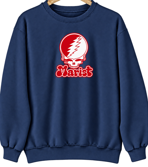 Marist Stealie Premium Unisex Crewneck — Design: Marist University — Navy