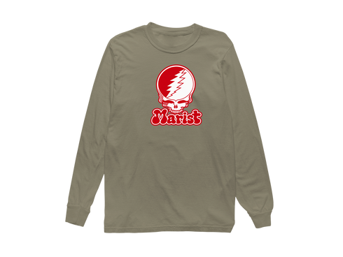Marist Stealie Premium Unisex Long-Sleeve — Design: Marist University — Sandstone