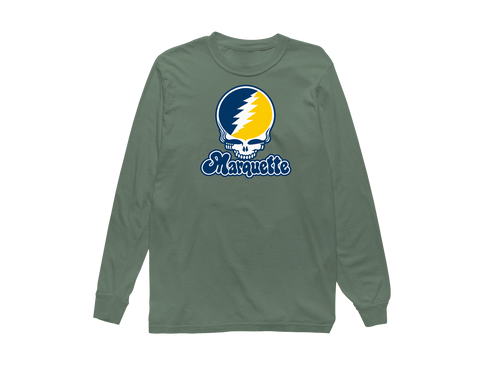 Marquette Stealie Premium Unisex Long-Sleeve — Design: Marquette University — Light Green