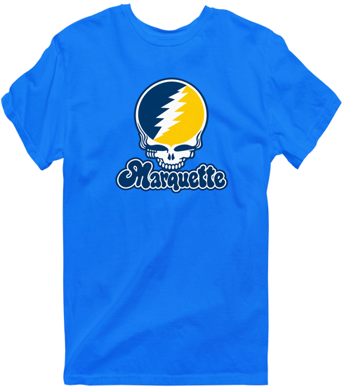 Marquette Stealie Premium Unisex T-Shirt — Design: Marquette University — Royal