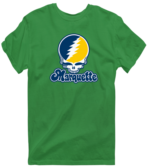 Marquette Stealie Premium Unisex T-Shirt — Design: Marquette University — Irish Green