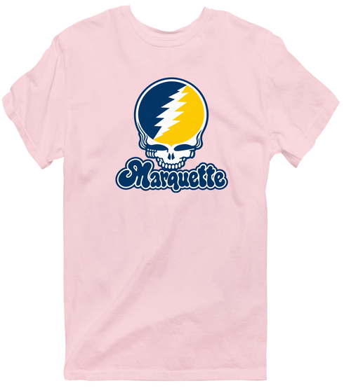Marquette Stealie Premium Unisex T-Shirt — Design: Marquette University — Light Pink