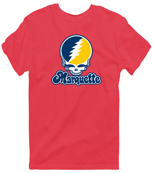 Marquette Stealie Premium Unisex T-Shirt — Design: Marquette University — Heather Red