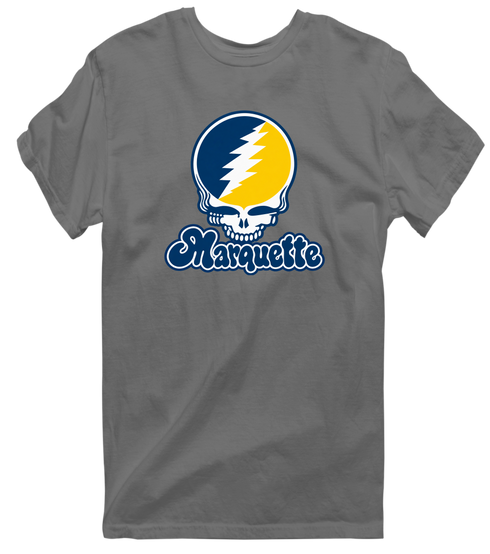 Marquette Stealie Premium Unisex T-Shirt — Design: Marquette University — Charcoal