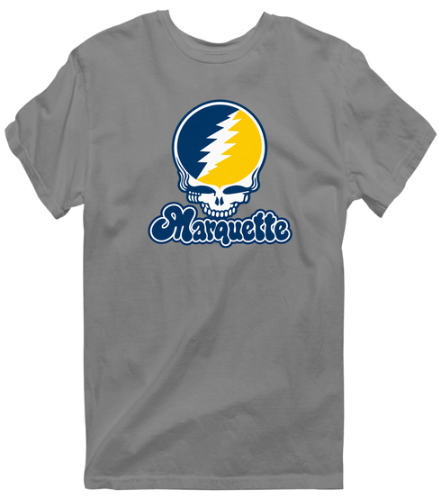 Marquette Stealie Premium Unisex T-Shirt — Design: Marquette University — Dark Heather