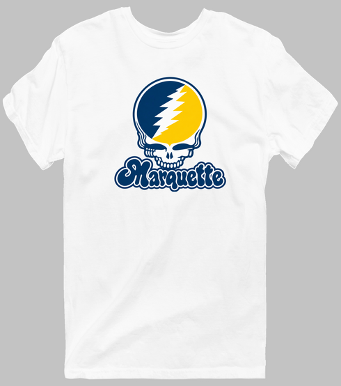 Marquette Stealie Premium Unisex T-Shirt — Design: Marquette University — White