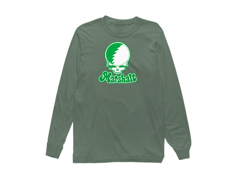 Marshall Stealie Premium Unisex Long-Sleeve — Design: Marshall University — Light Green
