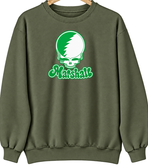 Marshall Stealie Premium Unisex Crewneck — Military Green