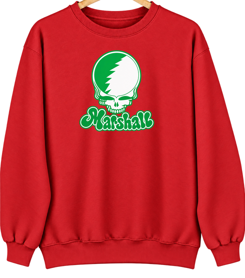 Marshall Stealie Premium Unisex Crewneck — Red