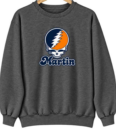 Martin Stealie Premium Unisex Crewneck — Design: Tennessee at Martin University of — Dark Heather