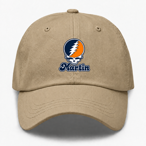 Martin Stealie Premium Unisex Dad Hat — Design: Tennessee at Martin University of — Khaki