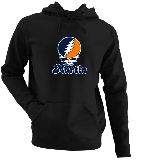 Martin Stealie Premium Unisex Hoodie — Design: Tennessee at Martin University of — Black