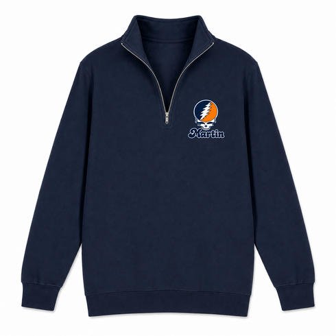 Martin Stealie Premium Unisex Quarter-Zip — Design: Tennessee at Martin University of — Navy
