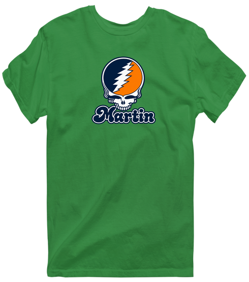 Martin Stealie Premium Unisex T-Shirt — Design: Tennessee at Martin University of — Irish Green