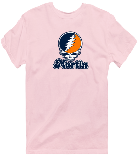 Martin Stealie Premium Unisex T-Shirt — Design: Tennessee at Martin University of — Light Pink