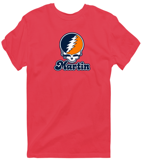 Martin Stealie Premium Unisex T-Shirt — Design: Tennessee at Martin University of — Heather Red