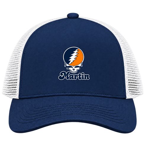 Martin Stealie Premium Unisex Trucker Cap — Design: Tennessee at Martin University of — Navy/White