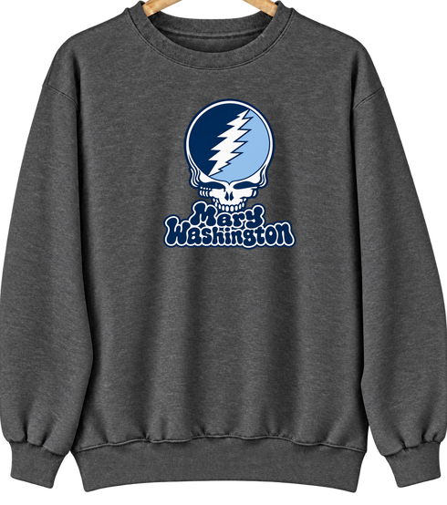 Mary Washington Stealie Premium Unisex Crewneck — Design: Mary Washington University — Dark Heather