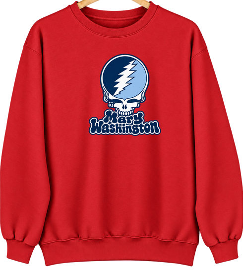 Mary Washington Stealie Premium Unisex Crewneck — Design: Mary Washington University — Red