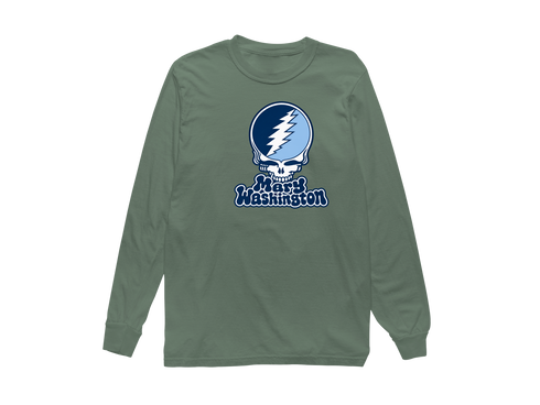 Mary Washington Stealie Premium Unisex Long-Sleeve — Design: Mary Washington University — Light Green