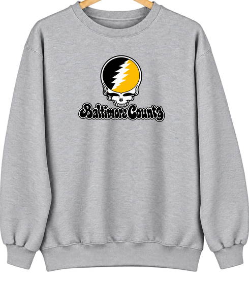 Baltimore County Stealie Premium Unisex Crewneck — Design: Maryland Baltimore County University of — Sport Grey