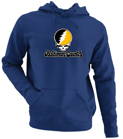 Baltimore County Stealie Premium Unisex Hoodie — Design: Maryland Baltimore County University of — Navy
