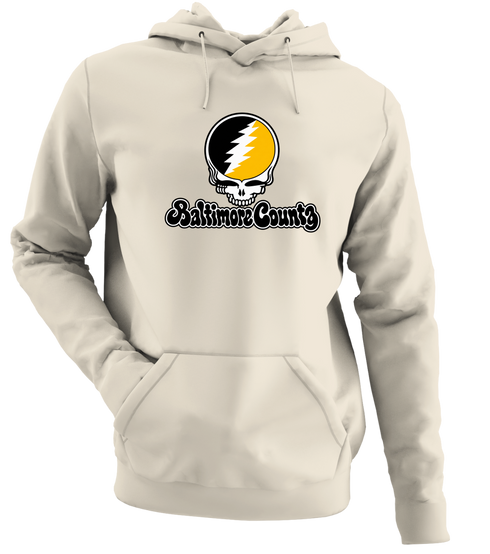 Baltimore County Stealie Premium Unisex Hoodie — Design: Maryland Baltimore County University of — Sand