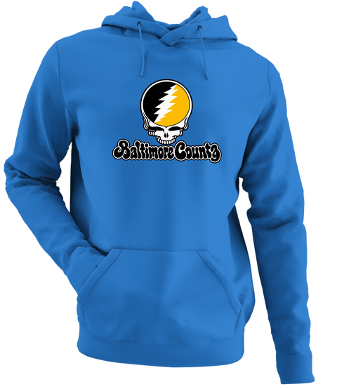Baltimore County Stealie Premium Unisex Hoodie — Design: Maryland Baltimore County University of — Heather Royal