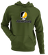 Baltimore County Stealie Premium Unisex Hoodie — Design: Maryland Baltimore County University of — Military Green