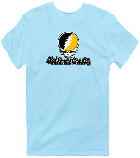 Baltimore County Stealie Premium Unisex T-Shirt — Light Blue