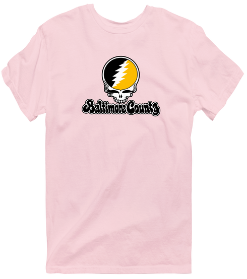 Baltimore County Stealie Premium Unisex T-Shirt — Light Pink