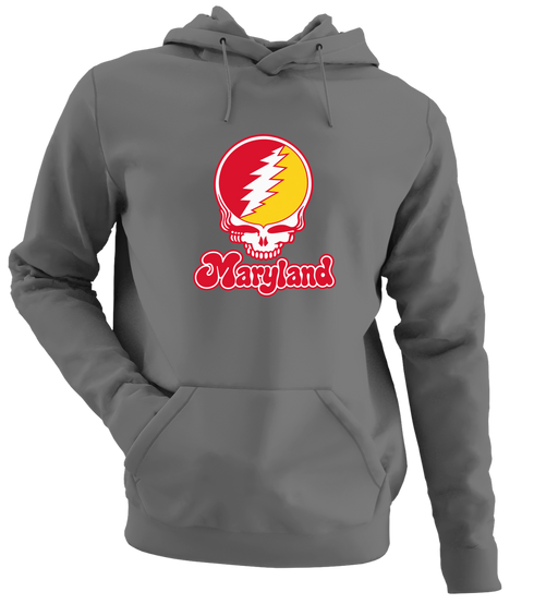 Maryland Stealie Premium Unisex Hoodie — Design: Maryland University of — Charcoal
