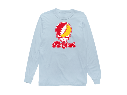 Maryland Stealie Premium Unisex Long-Sleeve — Design: Maryland University of — Chambray