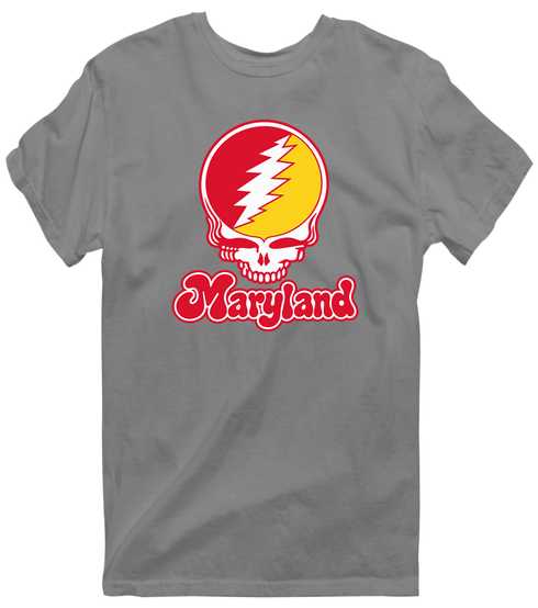Maryland Stealie Premium Unisex T-Shirt — Design: Maryland University of — Dark Heather