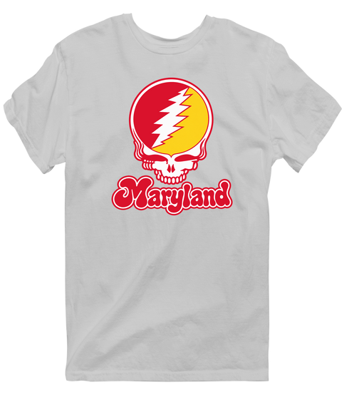 Maryland Stealie Premium Unisex T-Shirt — Design: Maryland University of — Sport Grey