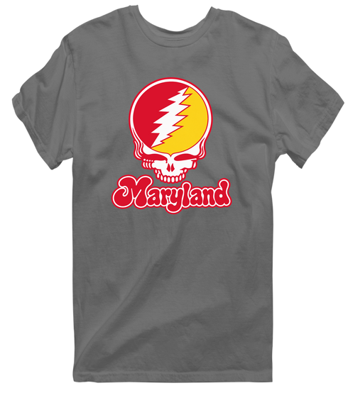 Maryland Stealie Premium Unisex T-Shirt — Design: Maryland University of — Charcoal