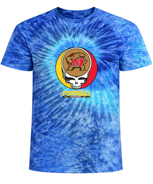 University of Maryland Football Stealie Tie-Dye T-Shirt