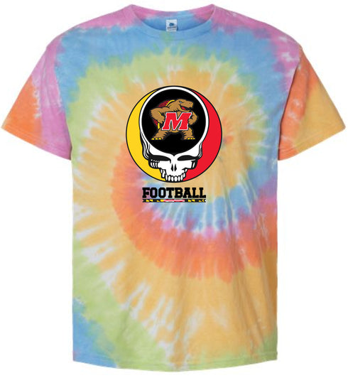 Maryland Football Stealie Tie-Dye T-Shirt