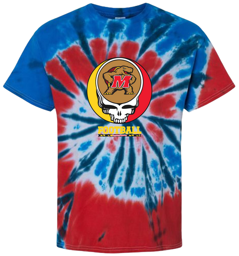 University of Maryland Football Stealie Tie-Dye T-Shirt