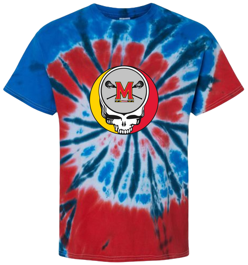 University of Maryland Lacrosse Stealie Tie-Dye T-Shirt