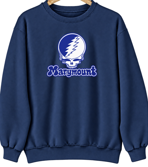 Marymount Stealie Premium Unisex Crewneck — Design: Marymount (Lax) — Navy